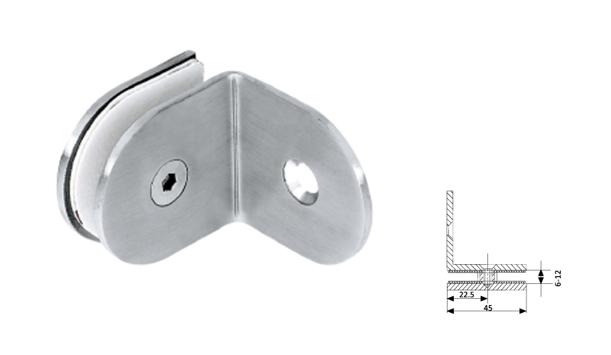 Glass Fix Clip,90°（Single）